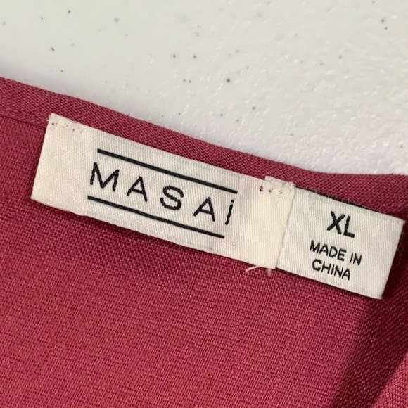 MASAI Nabla Linen Sheath Dress Boysenberry - Picture 4 of 10